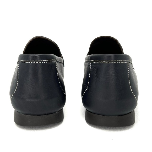 Dunhill Men’s Size 8.5 Black Driving Moccasins Leather Penny Loafer Shoes EUC